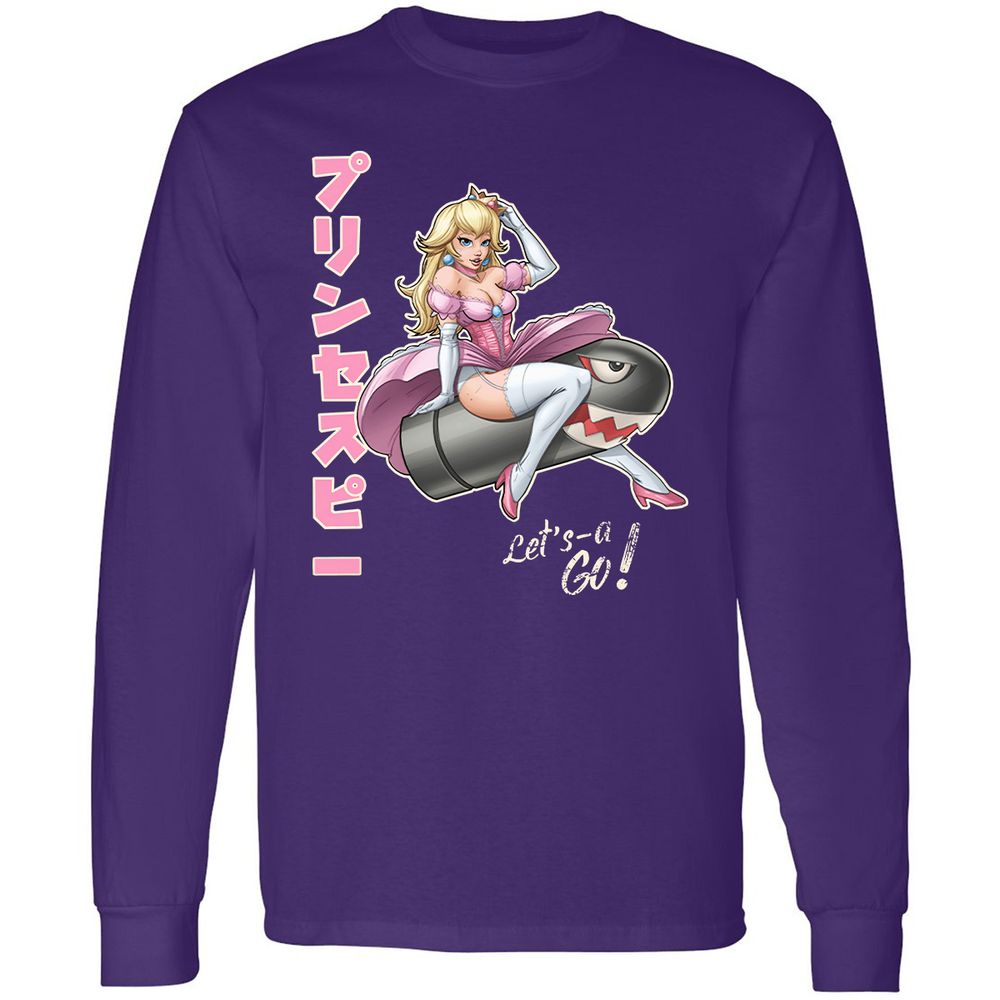 Long Sleeve T-Shirt - LF92DZKW - Purple - 13