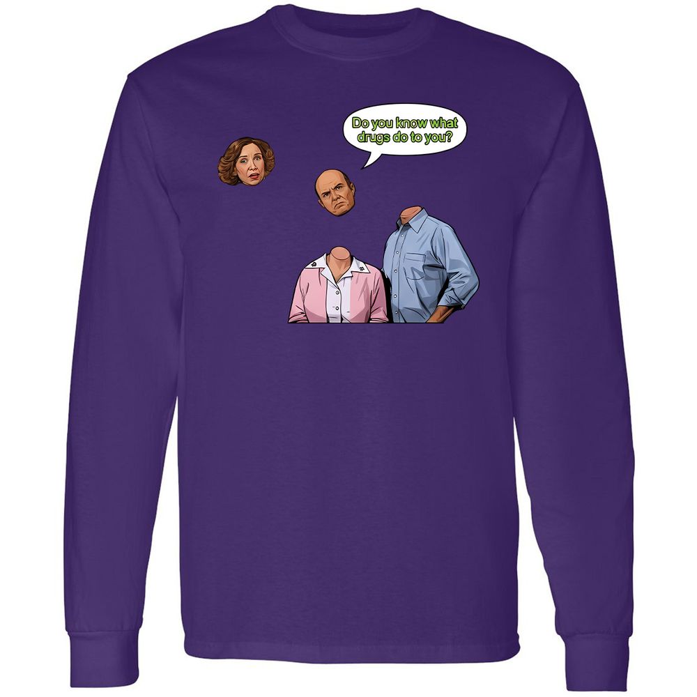 Long Sleeve T-Shirt - L466CKL9 - Purple - 13