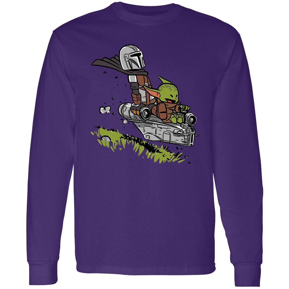 Long Sleeve T-Shirt - Y884Q4UT - Purple - 13