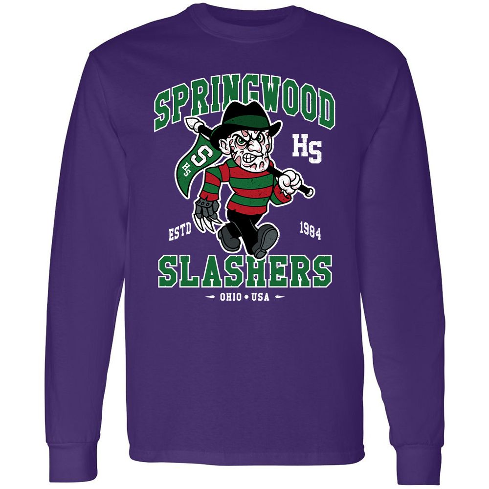 Long Sleeve T-Shirt - NQKVR6YC - Purple - 13