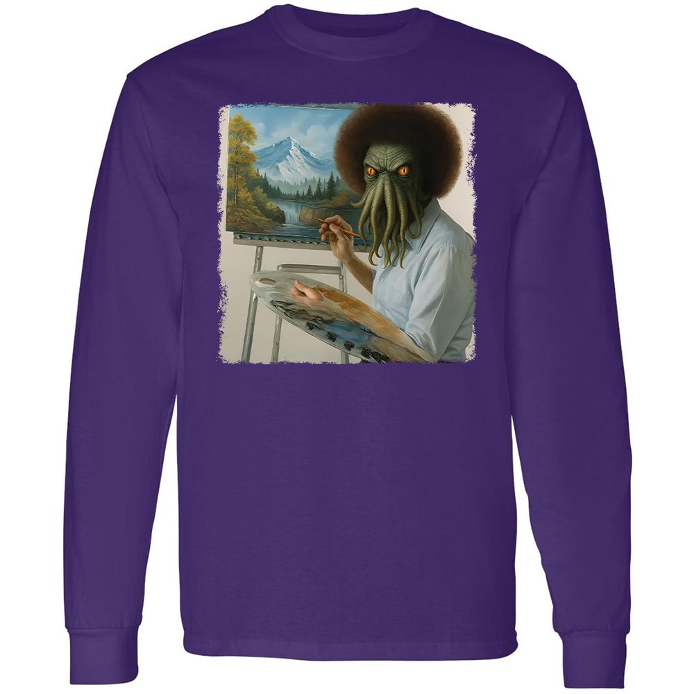 Long Sleeve T-Shirt - WJ2Q7HXE - Purple - 13