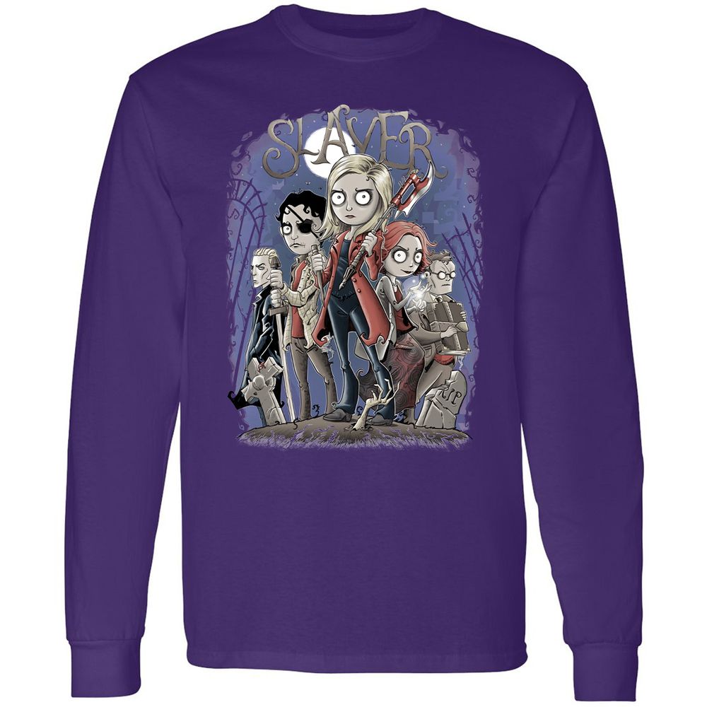 Long Sleeve T-Shirt - 6CUDQMPZ - Purple - 13