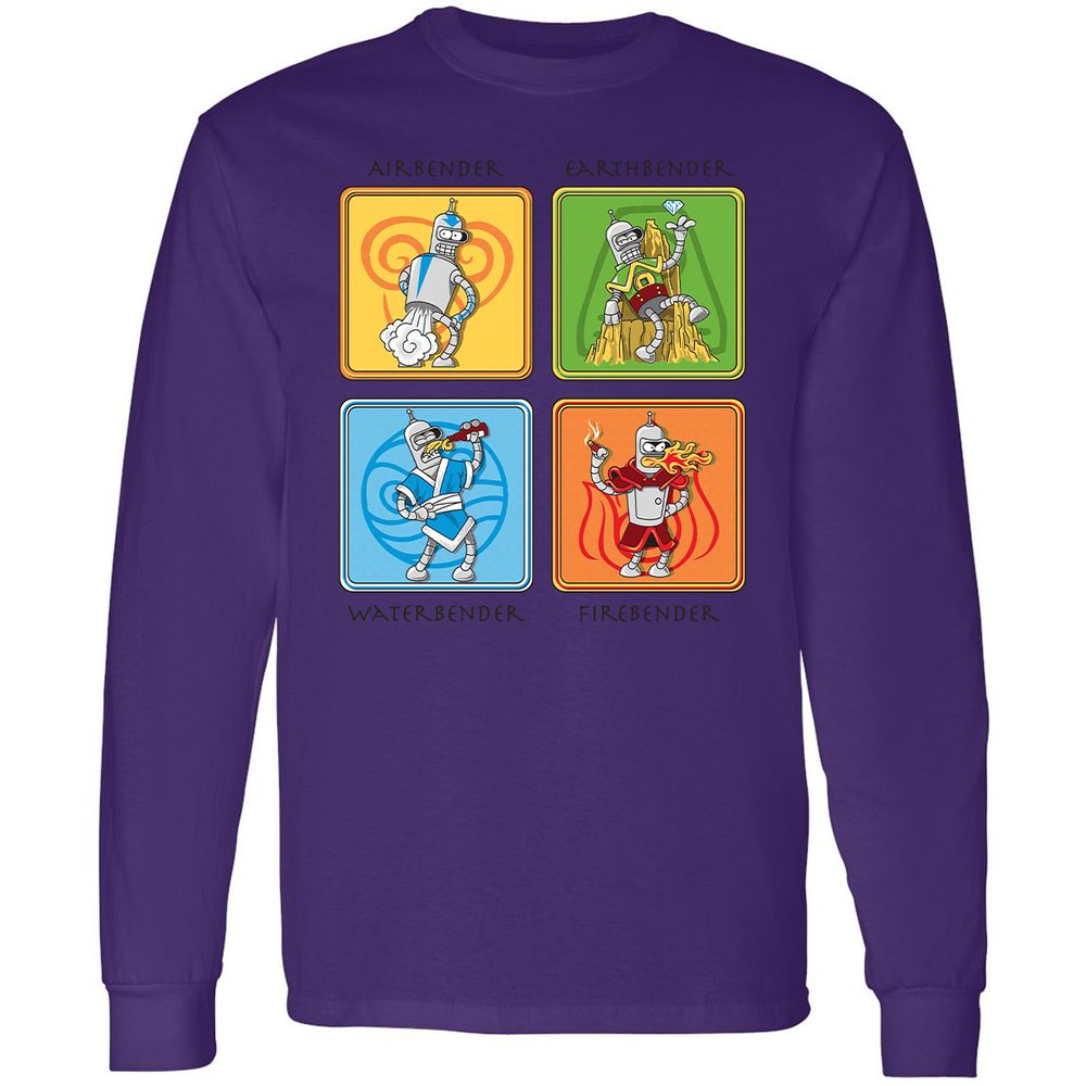 Long Sleeve T-Shirt - FZ45M7TB - Purple - 13