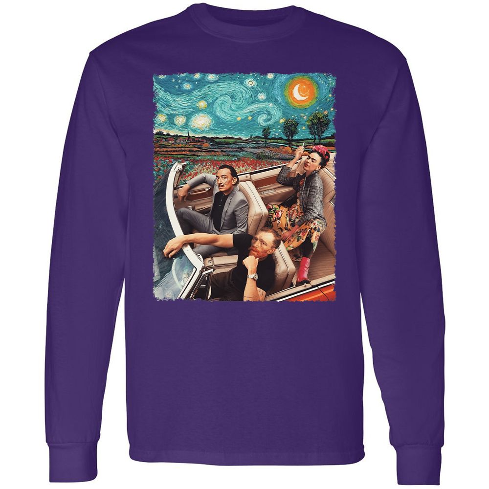 Long Sleeve T-Shirt - XDGHN79N - Purple - 13