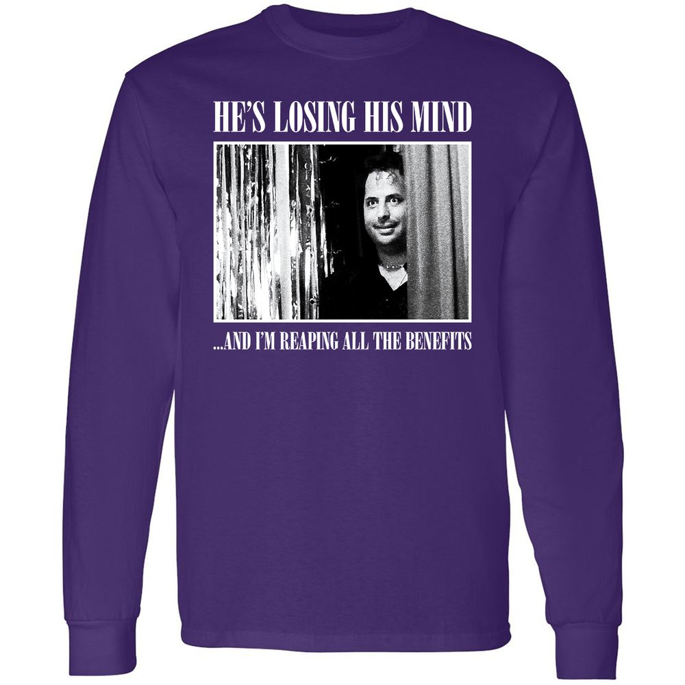 Long Sleeve T-Shirt - WU2B7Z8L - Purple - 13