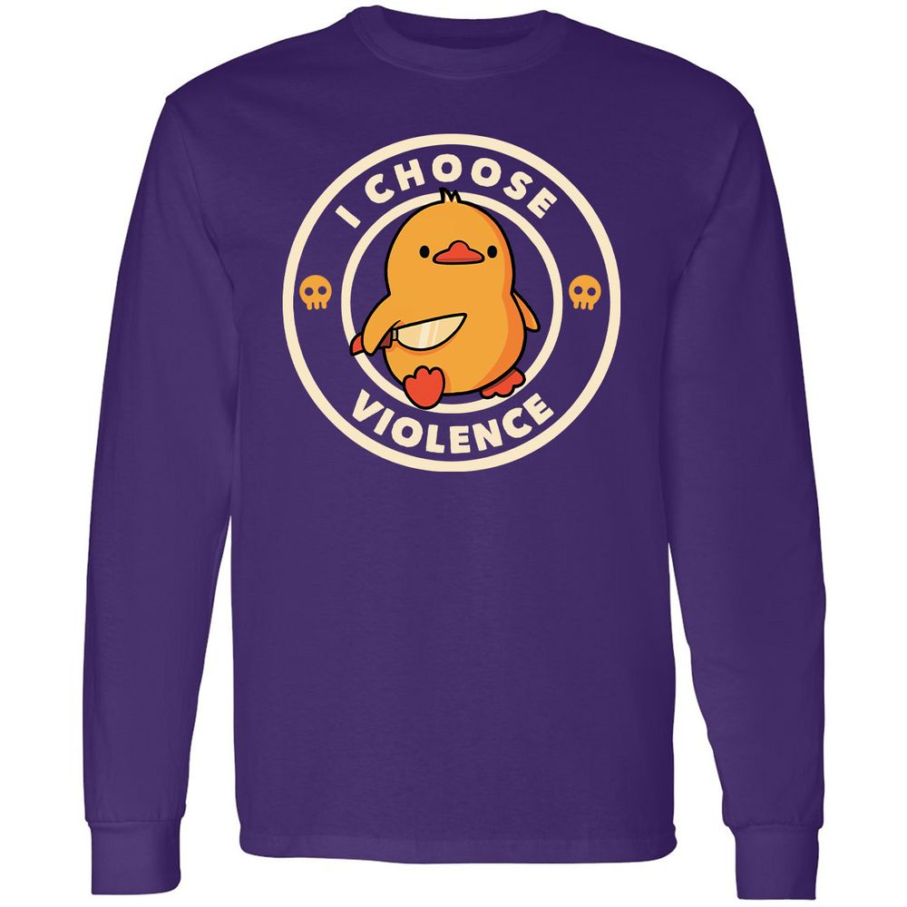 Long Sleeve T-Shirt - HA67HL39 - Purple - 13