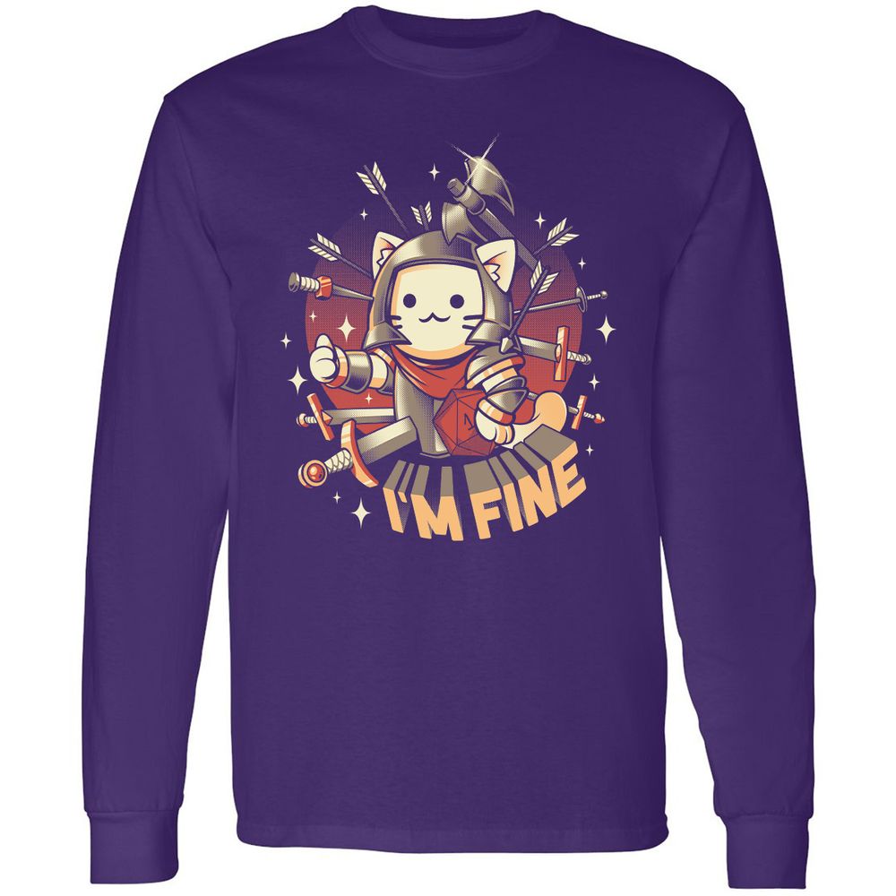 Long Sleeve T-Shirt - 9DHT8T47 - Purple - 13