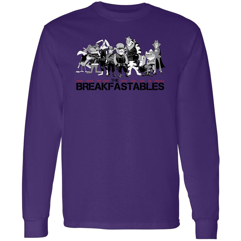 Long Sleeve T-Shirt - KU9XSV28 - Purple - 13