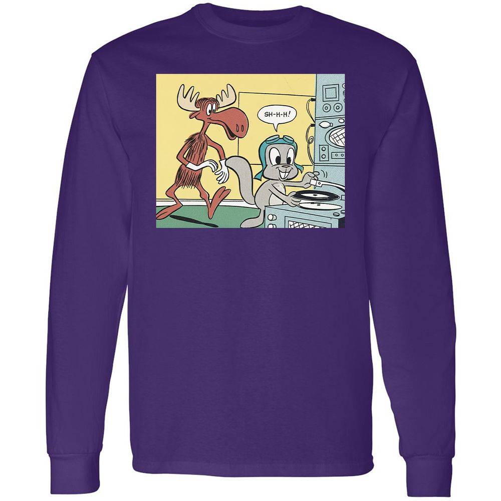 Long Sleeve T-Shirt - S4K6TX8V - Purple - 13