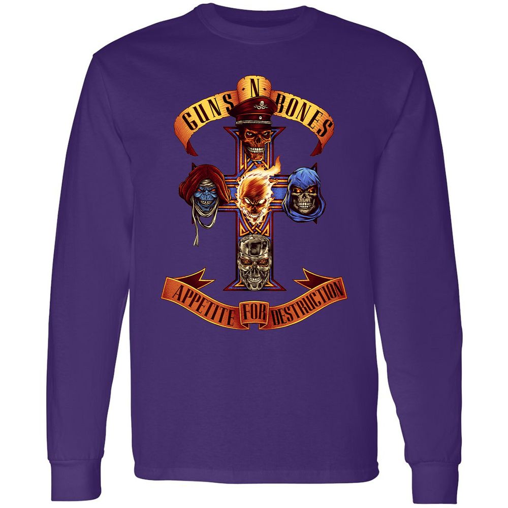 Long Sleeve T-Shirt - ZNNFA47D - Purple - 13