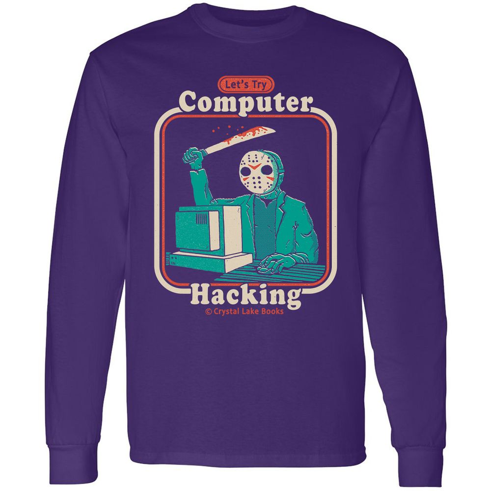 Long Sleeve T-Shirt - 2ZD9MV7H - Purple - 13