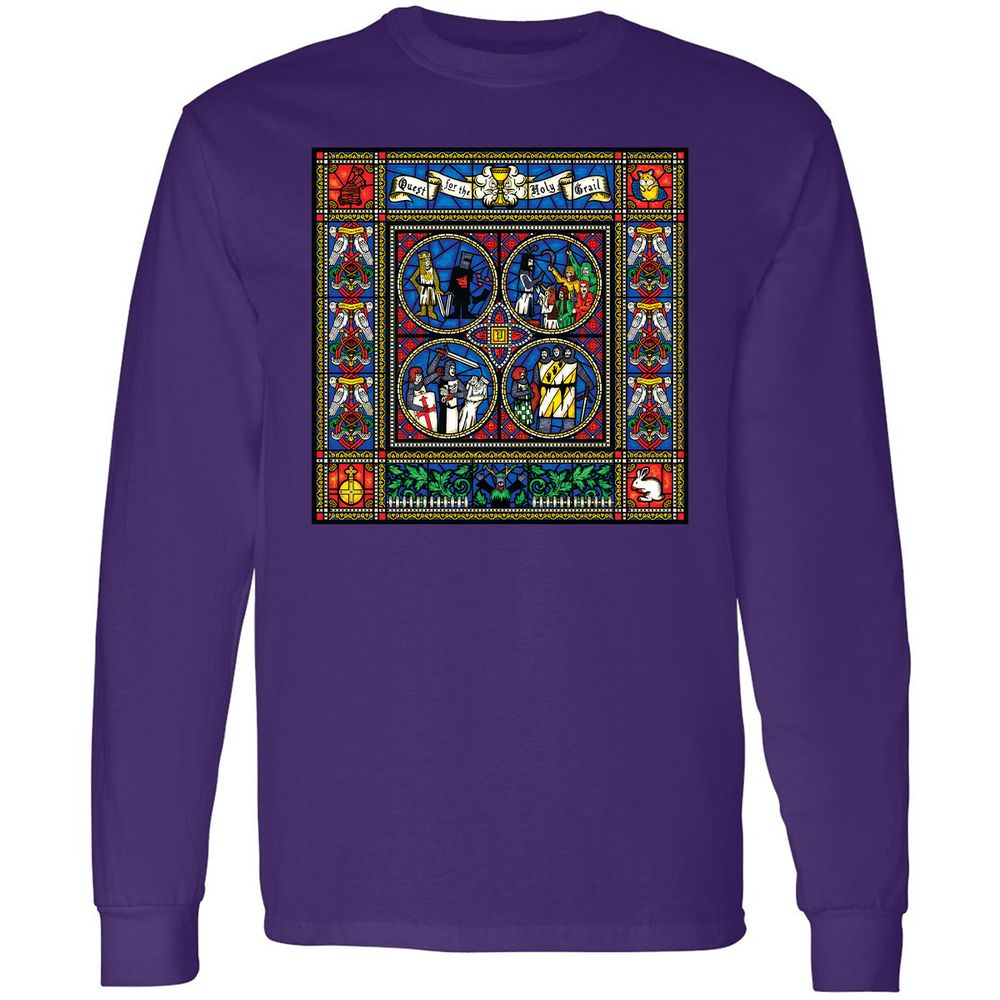 Long Sleeve T-Shirt - VZHJMPQW - Purple - 13