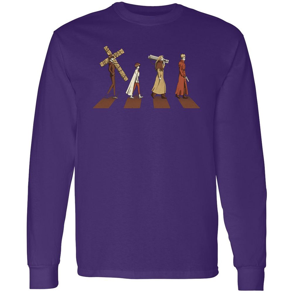 Long Sleeve T-Shirt - L3LJDMK7 - Purple - 13