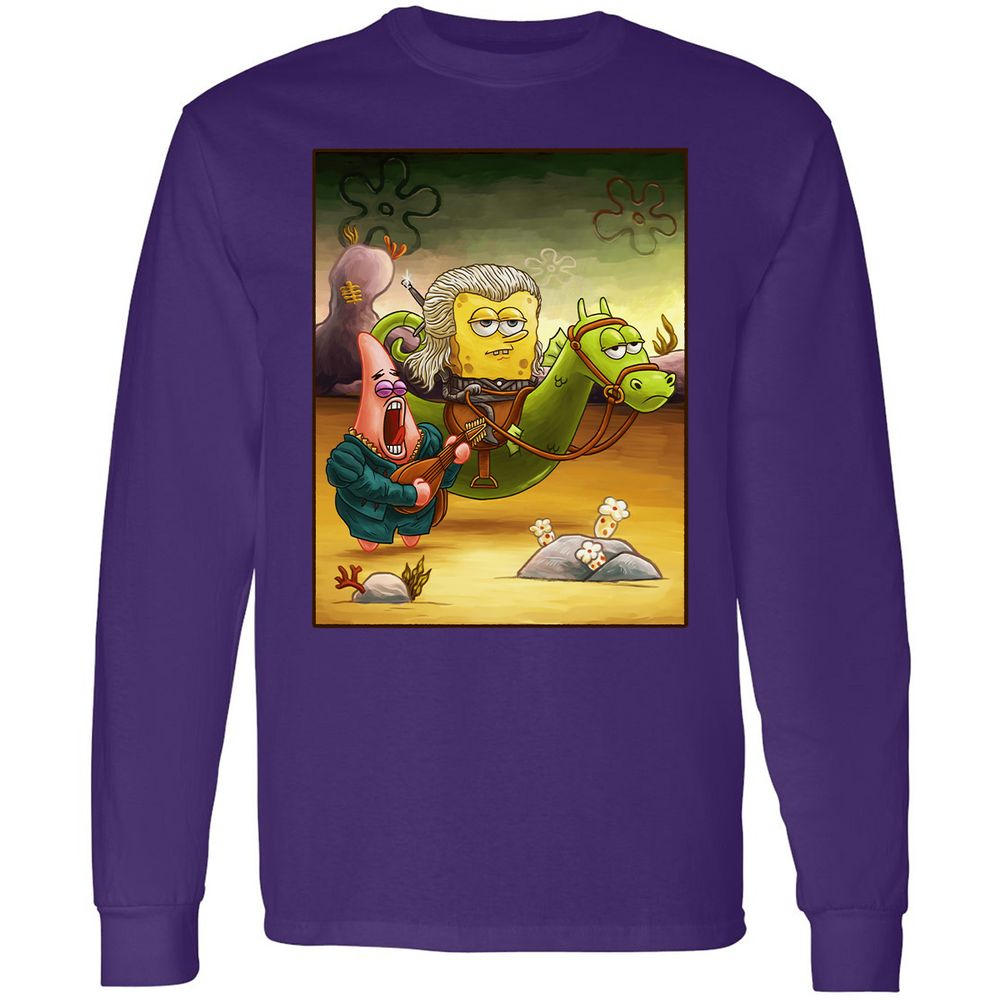 Long Sleeve T-Shirt - UZFZV3RH - Purple - 13