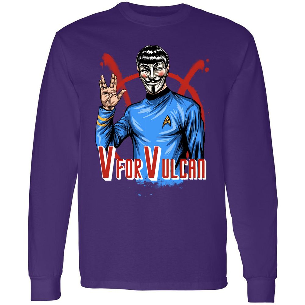 Long Sleeve T-Shirt - M1CHUQ8X - Purple - 13