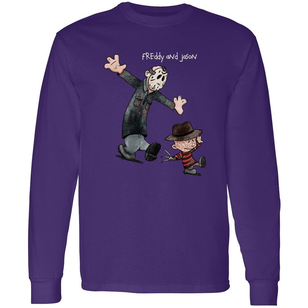 Long Sleeve T-Shirt - B6T3XTSK - Purple - 13
