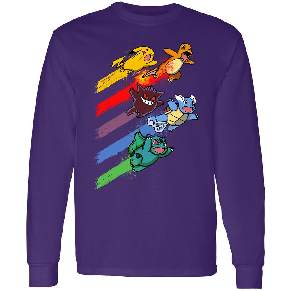 Long Sleeve T-Shirt - KMN5JGQ4 - Purple - 13