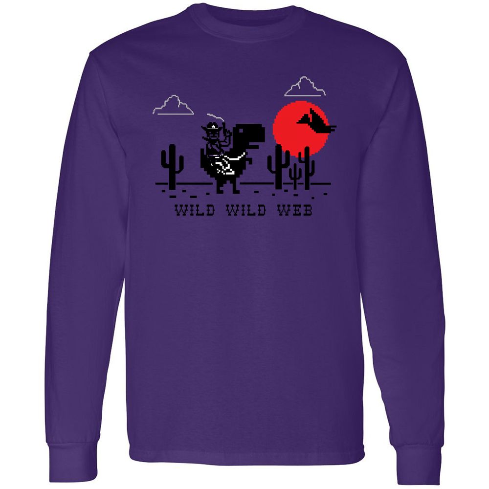 Long Sleeve T-Shirt - Q1R4N8MA - Purple - 13