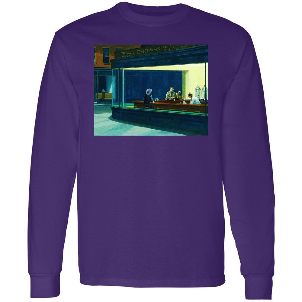 Long Sleeve T-Shirt - 2E4TDWS8 - Purple - 13