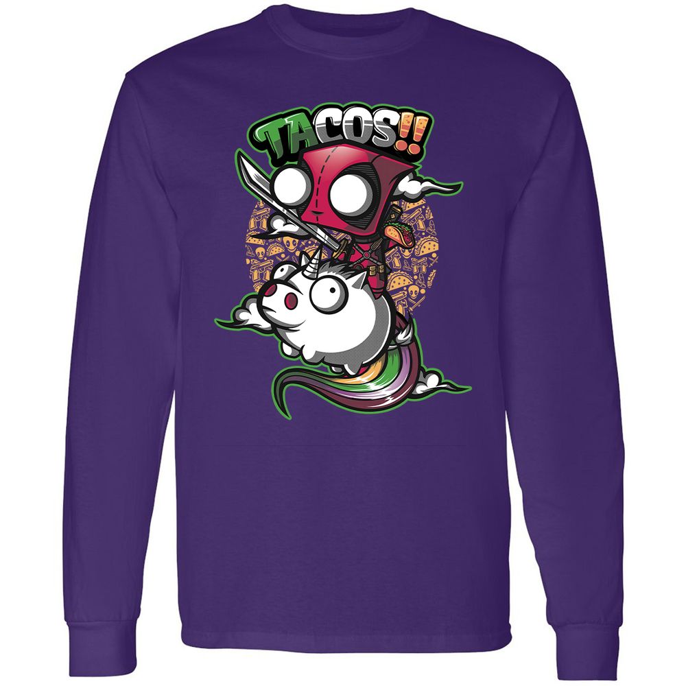 Long Sleeve T-Shirt - 1MUD555F - Purple - 13