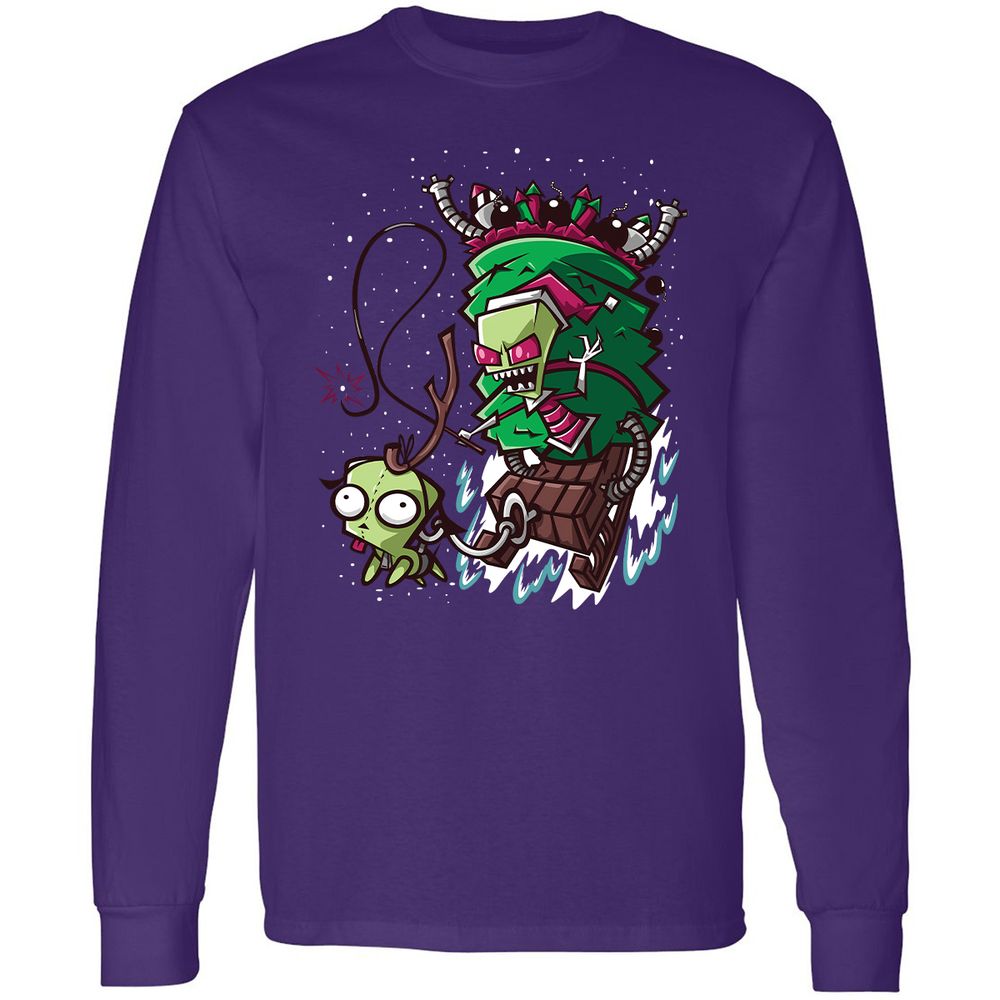 Long Sleeve T-Shirt - JGQNM2DD - Purple - 13