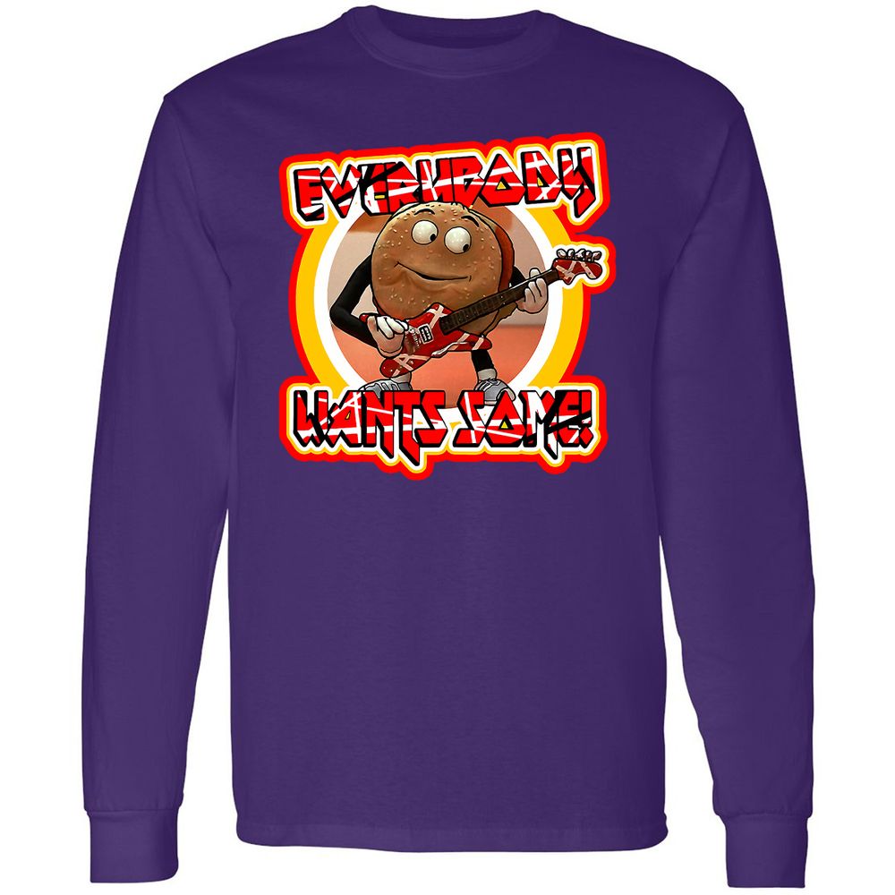 Long Sleeve T-Shirt - 6J3ZRZLM - Purple - 13