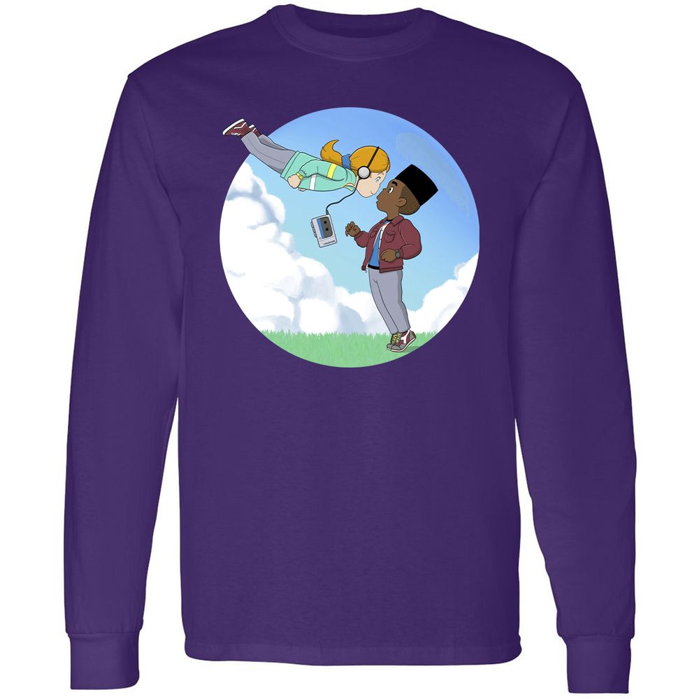 Long Sleeve T-Shirt - QJQ4YXAN - Purple - 13
