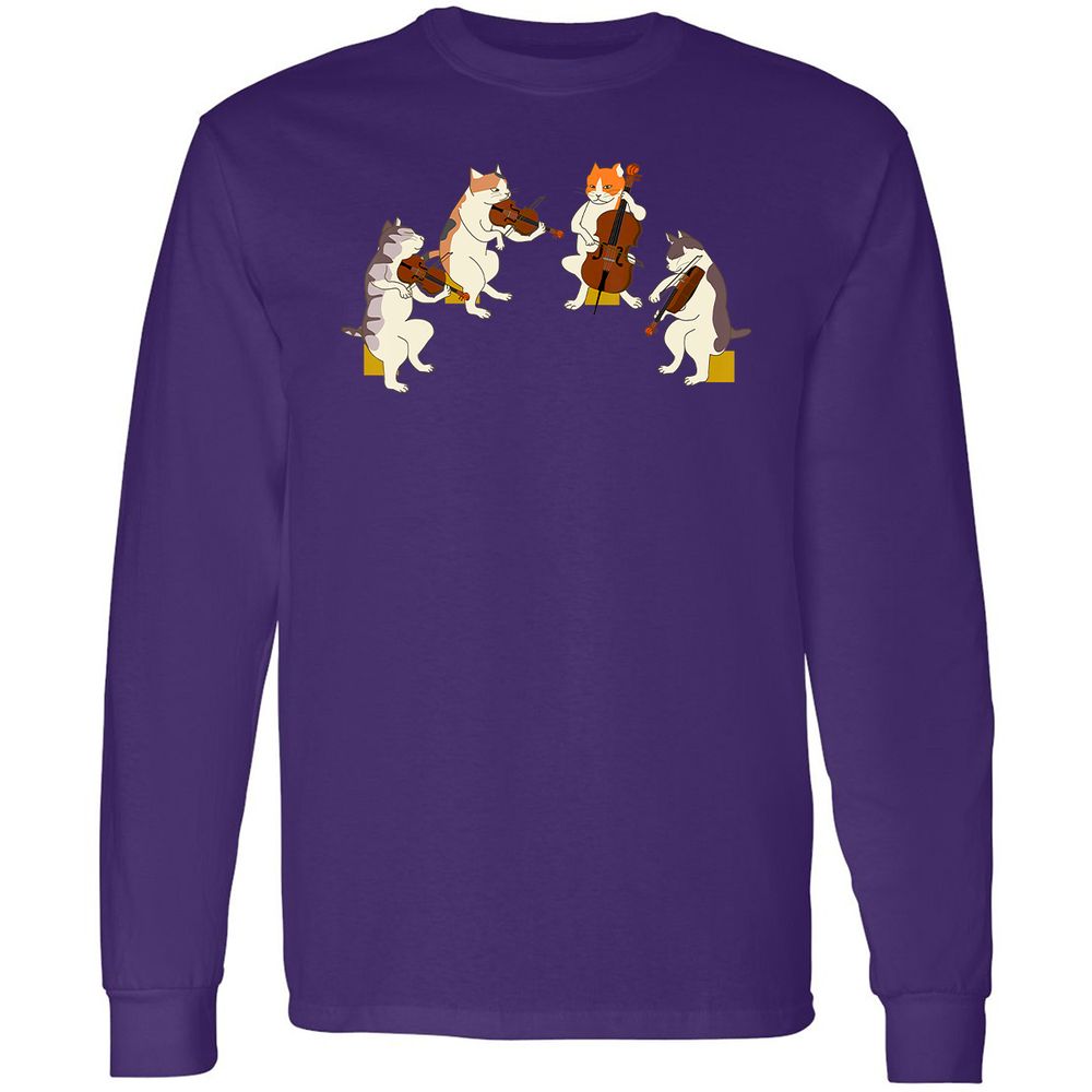 Long Sleeve T-Shirt - V2KNZXWS - Purple - 13