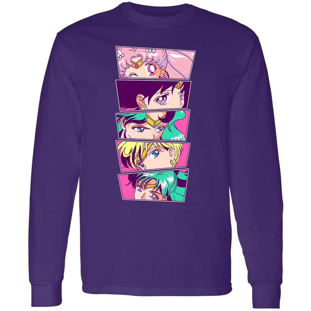 Long Sleeve T-Shirt - PW5NPGYV - Purple - 13