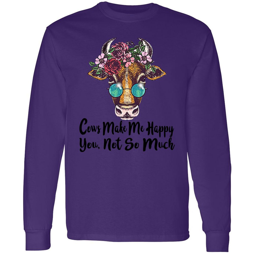 Long Sleeve T-Shirt - H96NU3QW - Purple - 13