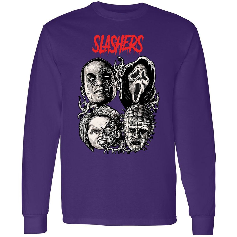 Long Sleeve T-Shirt - GFHQT73Z - Purple - 13