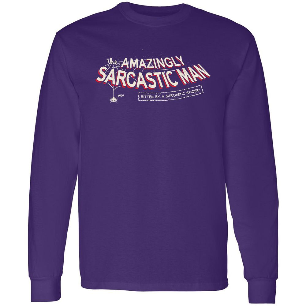 Long Sleeve T-Shirt - Q3F5K5HH - Purple - 13