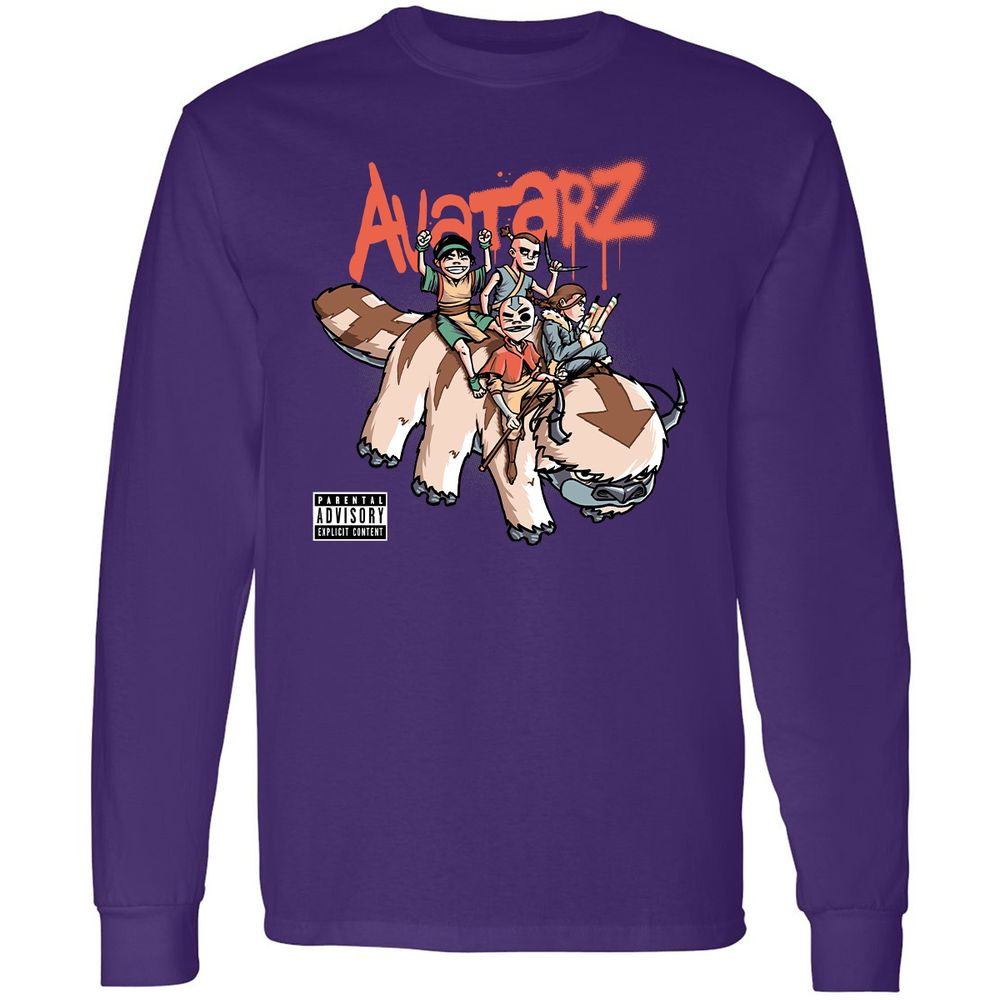 Long Sleeve T-Shirt - EGA98VF4 - Purple - 13