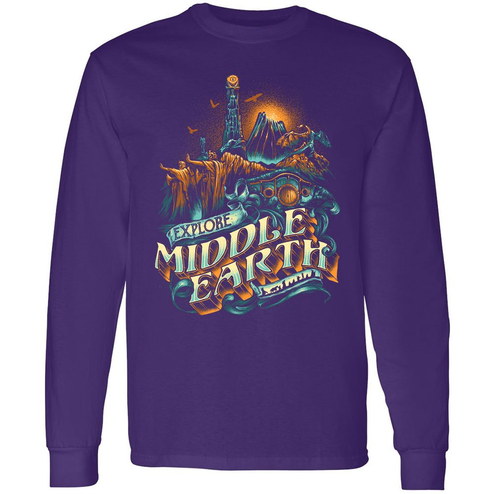 Long Sleeve T-Shirt - ZSKSQHEZ - Purple - 13