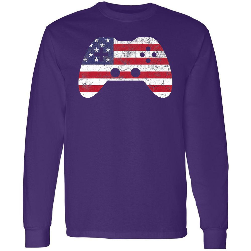 Long Sleeve T-Shirt - E6V3TYSQ - Purple - 13