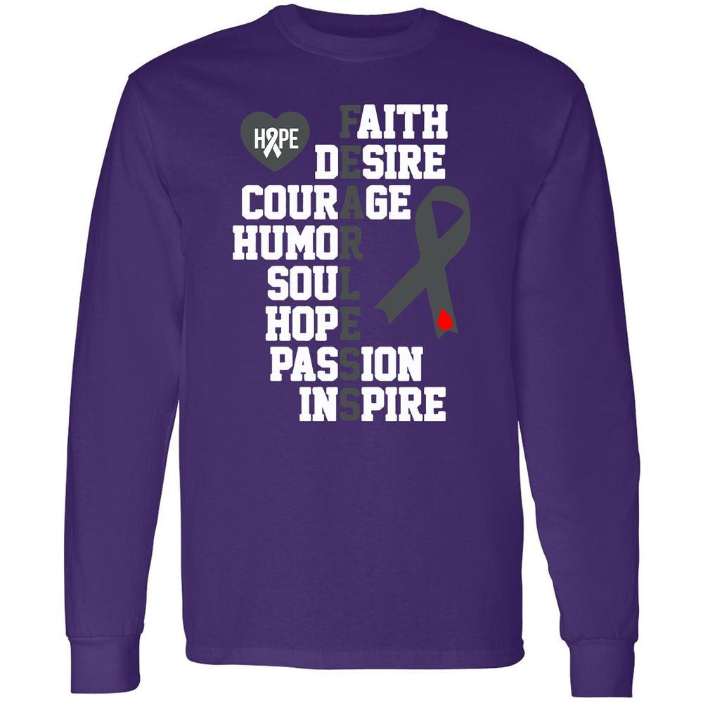 Long Sleeve T-Shirt - YZALFBHP - Purple - 13