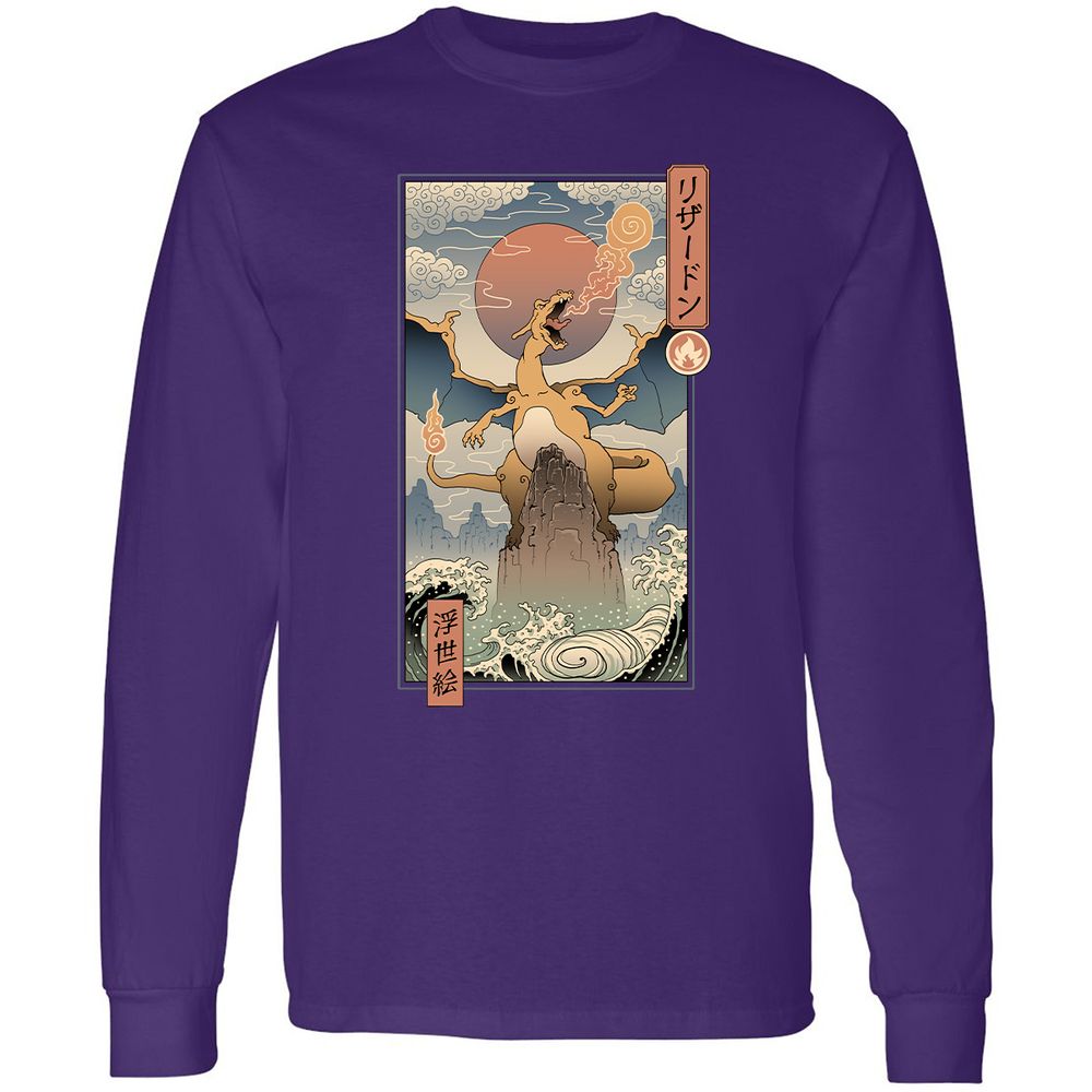 Long Sleeve T-Shirt - EPZ44JBK - Purple - 13