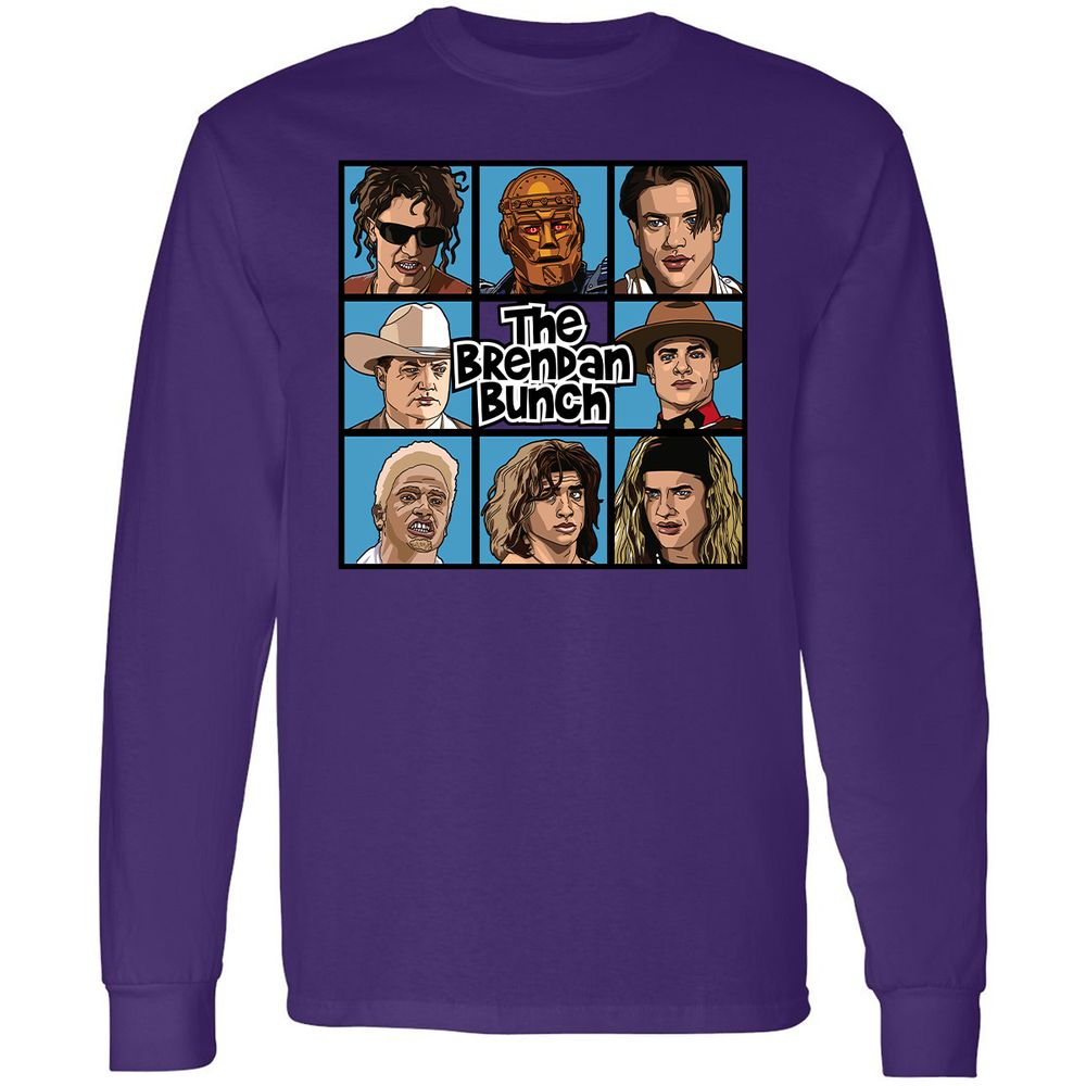 Long Sleeve T-Shirt - M3KZMVQQ - Purple - 13