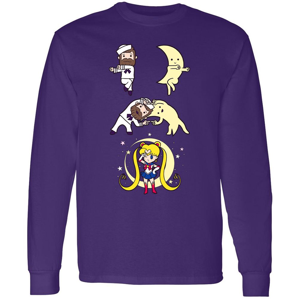 Long Sleeve T-Shirt - U9ZEAKL9 - Purple - 13