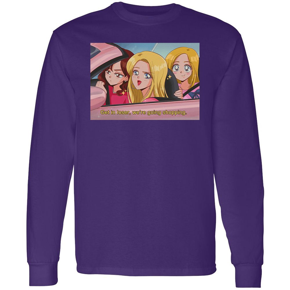 Long Sleeve T-Shirt - 15WY8E5U - Purple - 13
