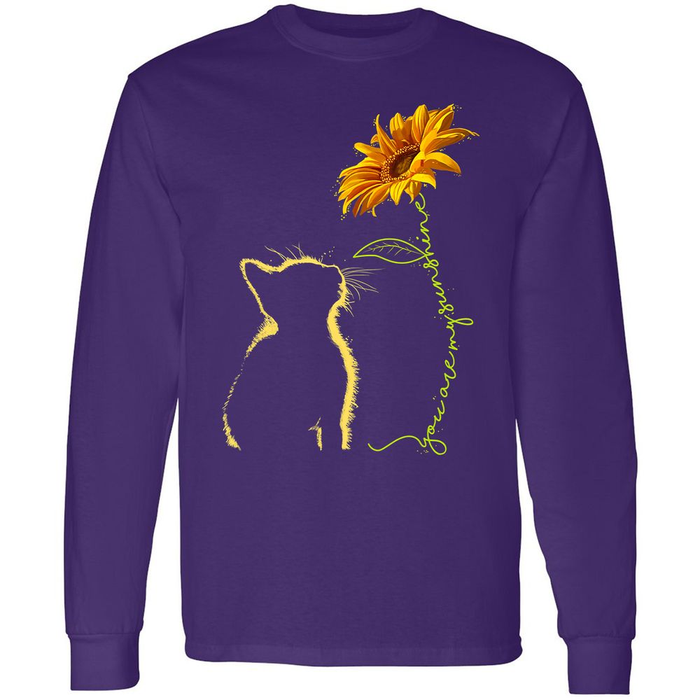 Long Sleeve T-Shirt - Q29ZRF7G - Purple - 13