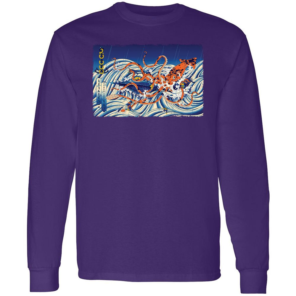 Long Sleeve T-Shirt - XQVHDVQ8 - Purple - 13
