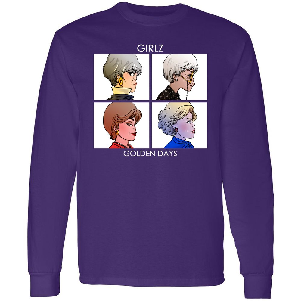 Long Sleeve T-Shirt - HM84EMXG - Purple - 13