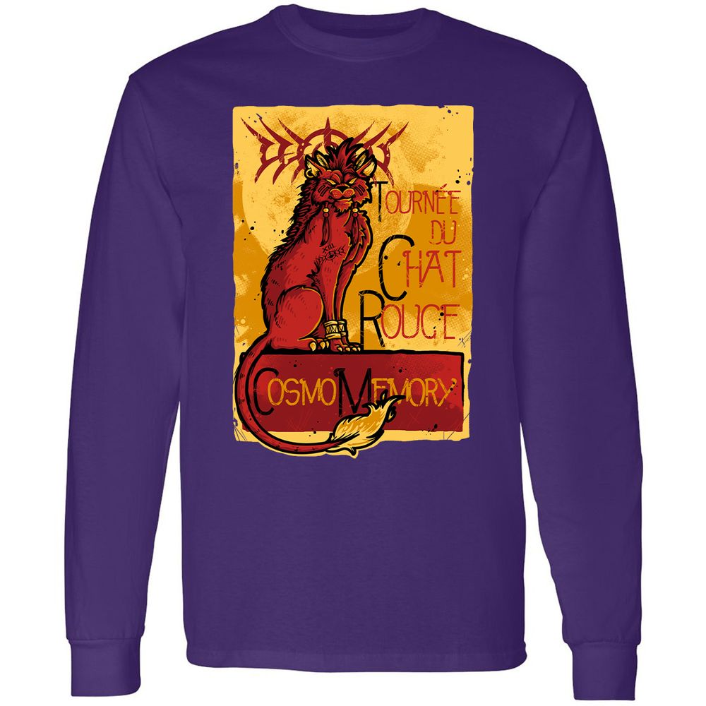 Long Sleeve T-Shirt - QXXD6GWM - Purple - 13