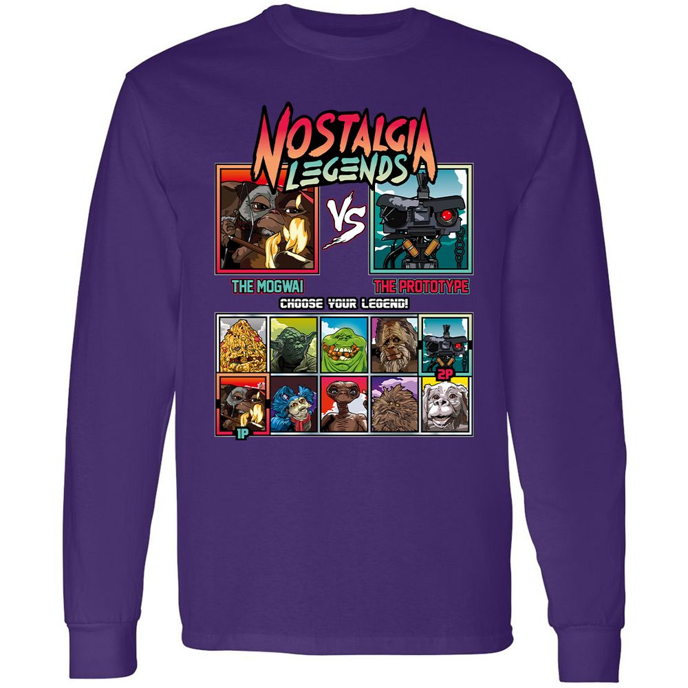 Long Sleeve T-Shirt - HZUFXN95 - Purple - 13