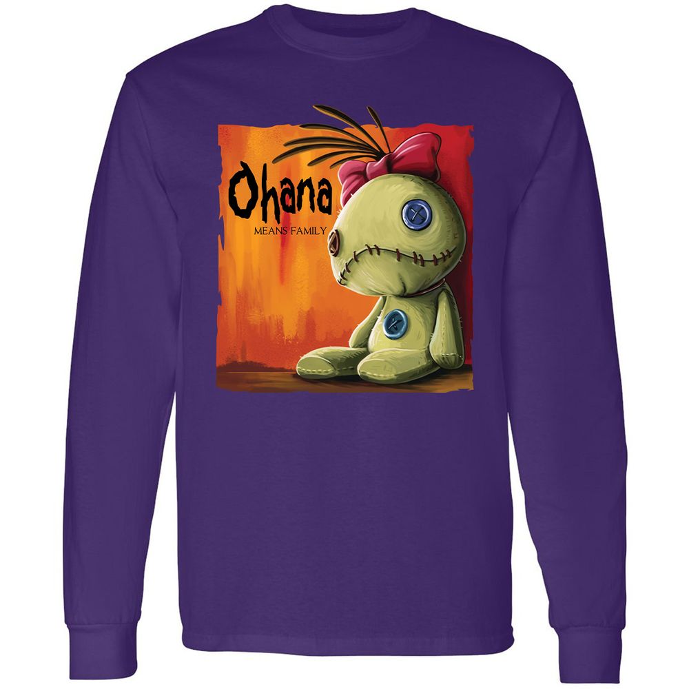 Long Sleeve T-Shirt - J7UUGSV3 - Purple - 13