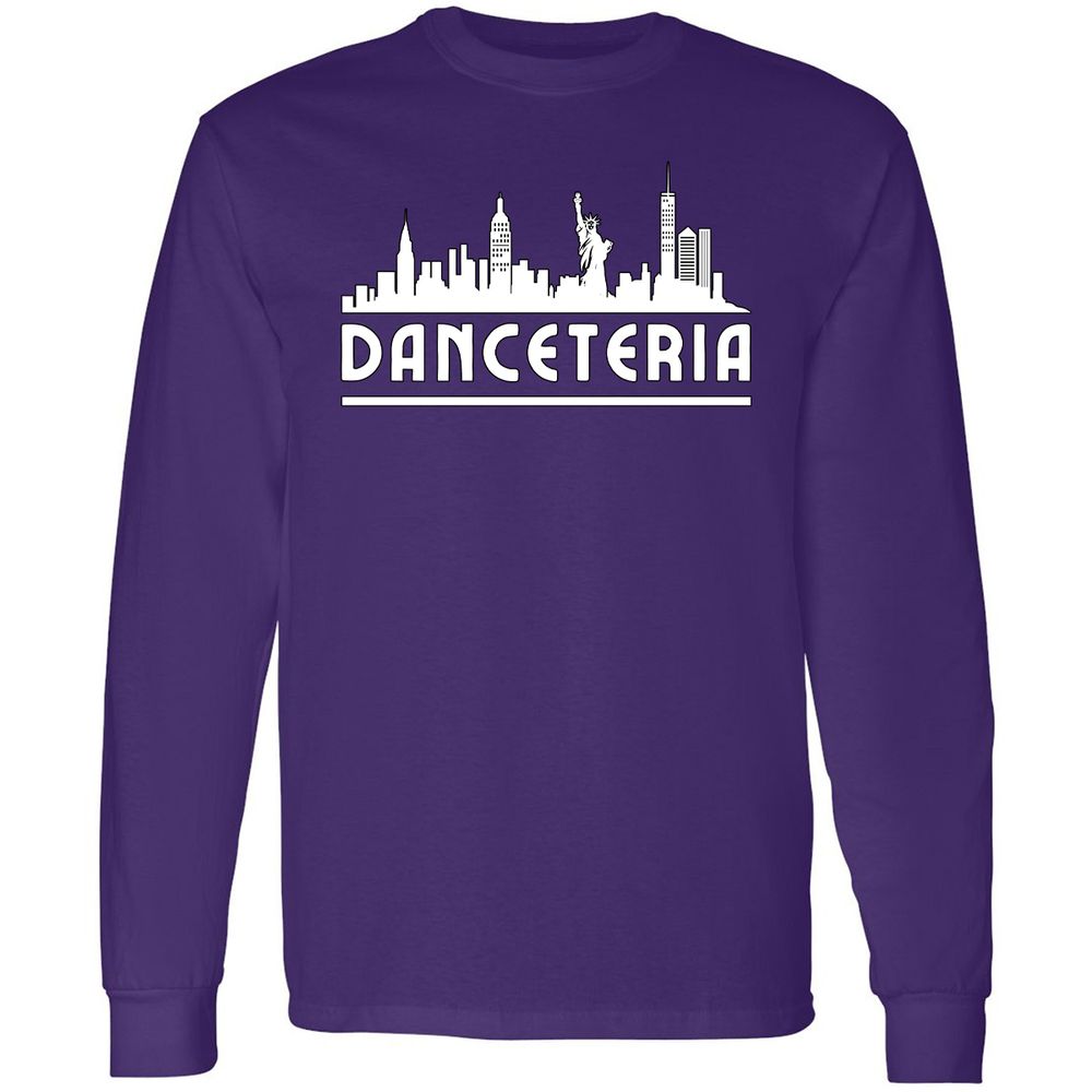 Long Sleeve T-Shirt - Q5X8BCT8 - Purple - 13
