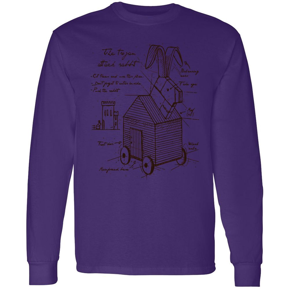 Long Sleeve T-Shirt - 8H9NA3BT - Purple - 13