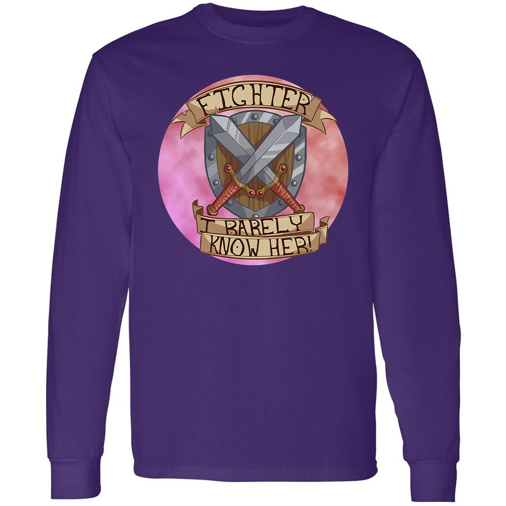 Long Sleeve T-Shirt - HF5ZFBT2 - Purple - 13