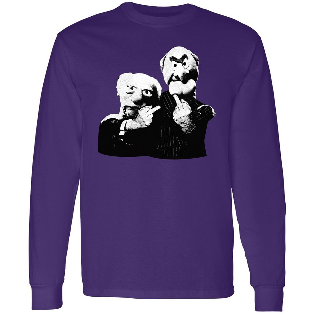 Statler and Waldorf Middle Finger - Purple - 13
